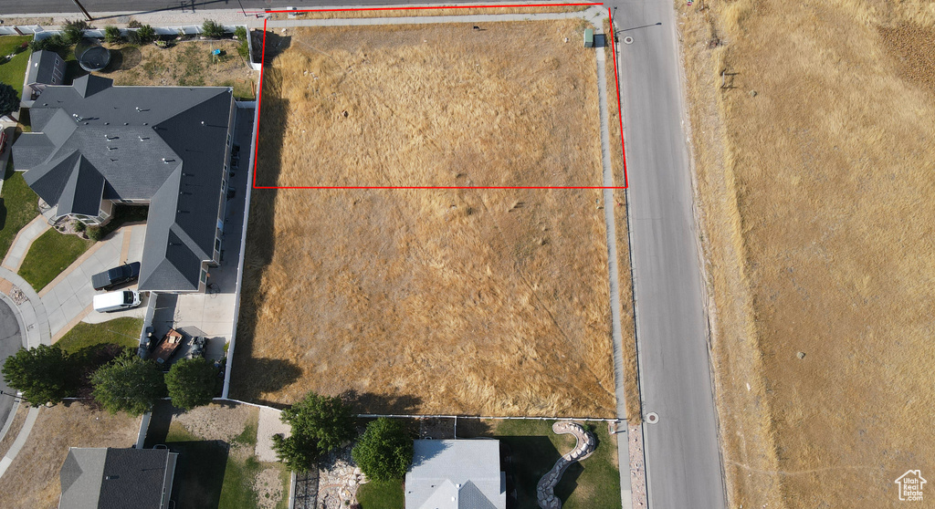 Birds eye view of property