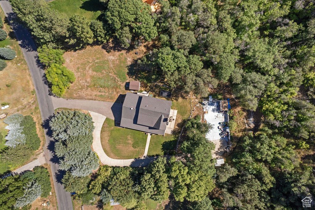 Birds eye view of property