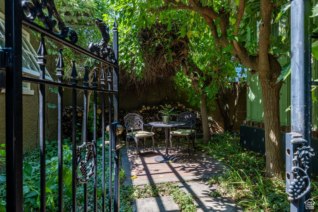 View of patio