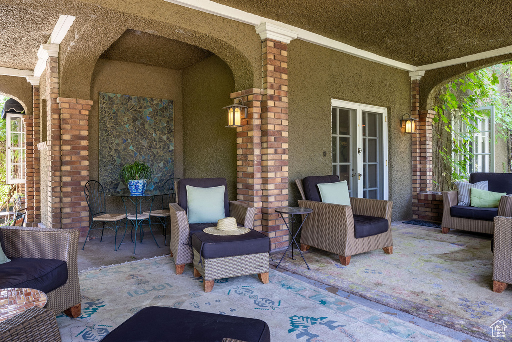 View of patio / terrace with french doors