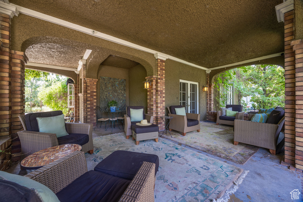 View of patio / terrace featuring an outdoor hangout area