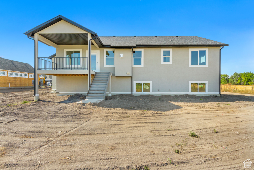 View of back of property