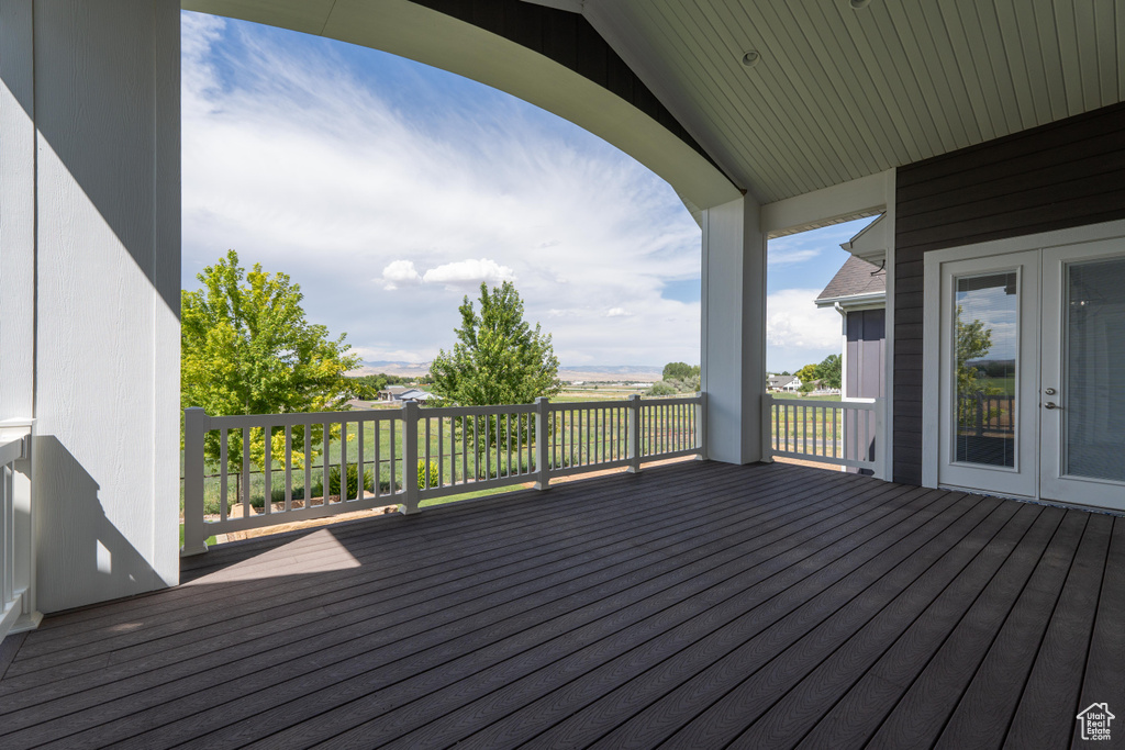 View of deck