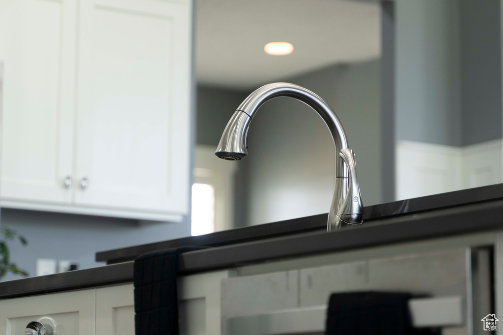 Details with white cabinets