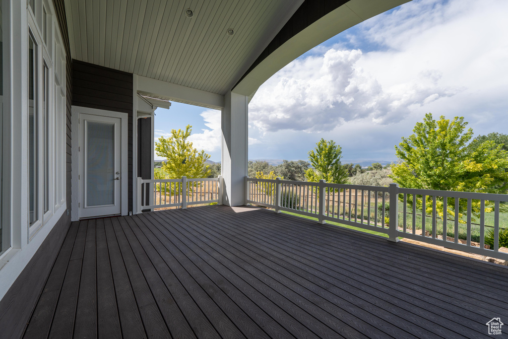 View of deck