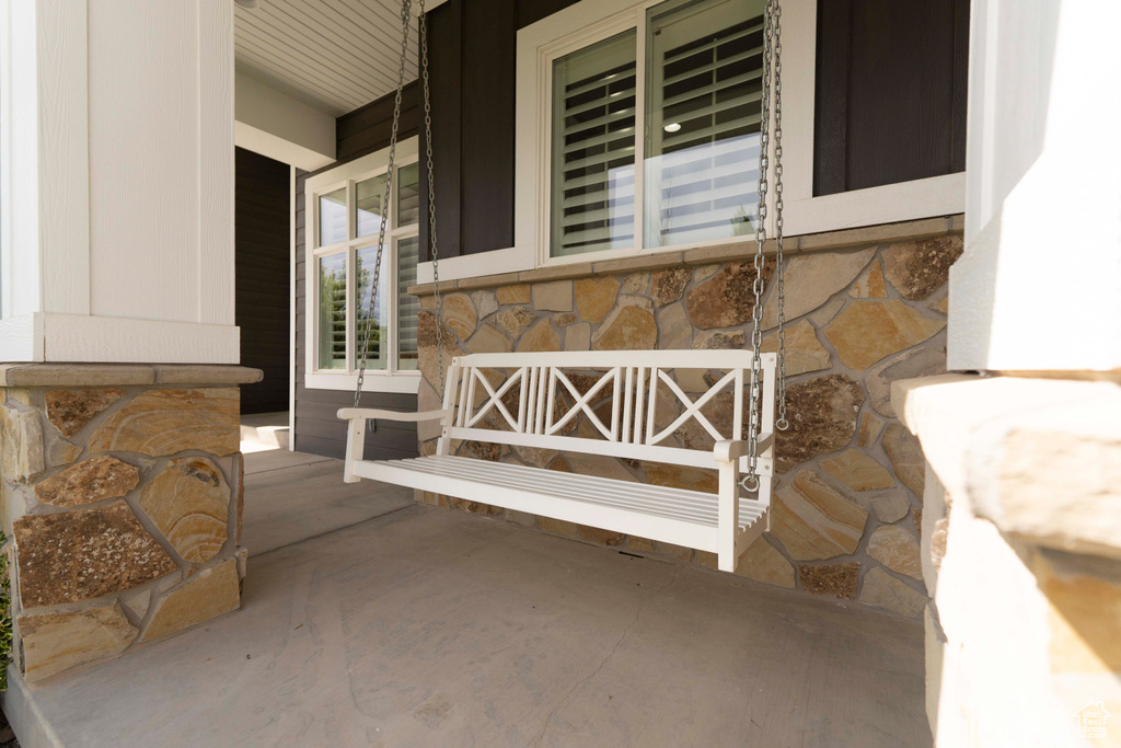 View of patio / terrace with covered porch