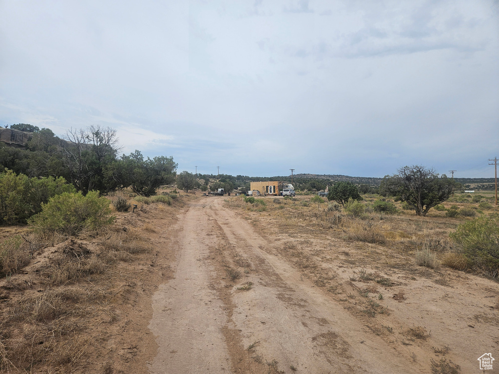 View of road with a rural view