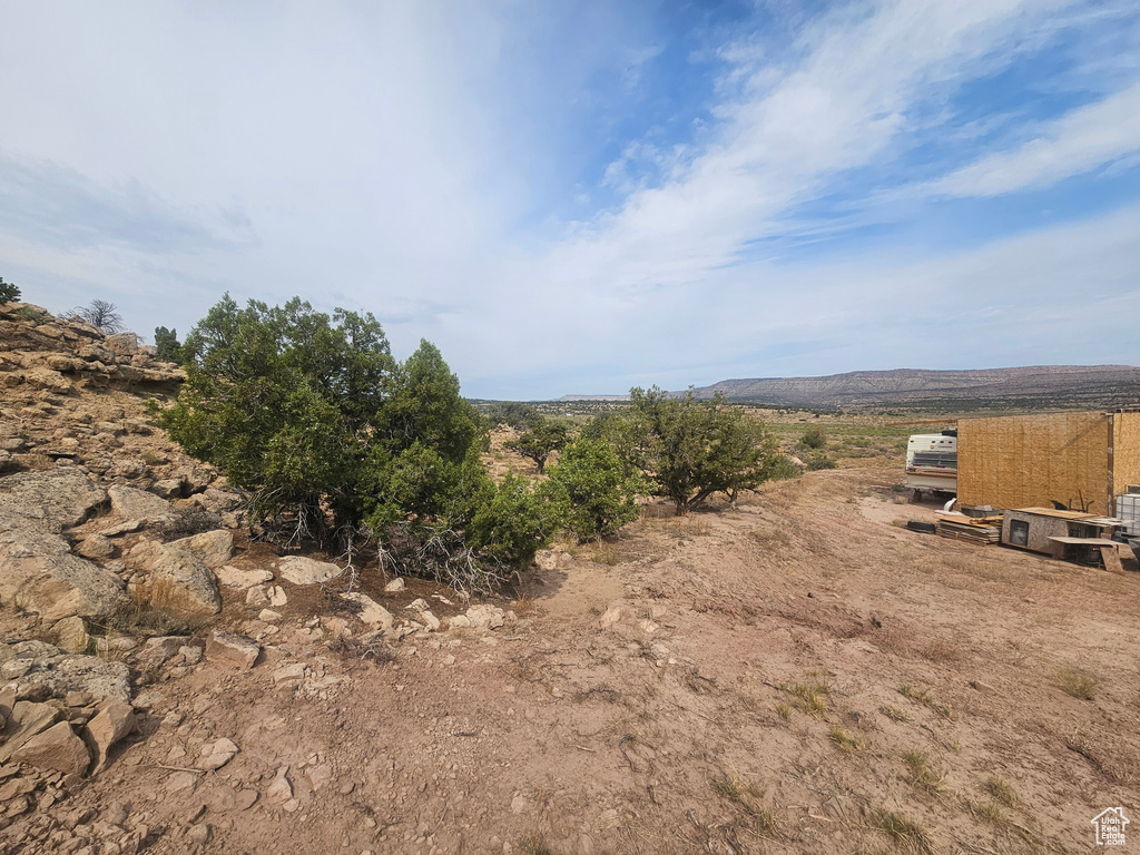 Property view of mountains featuring a rural view