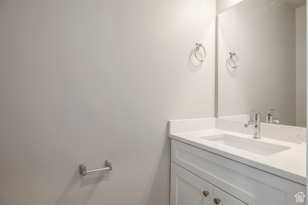 Bathroom featuring vanity