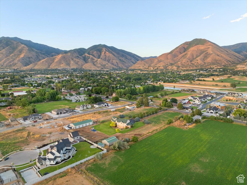 Exterior space with a mountain view