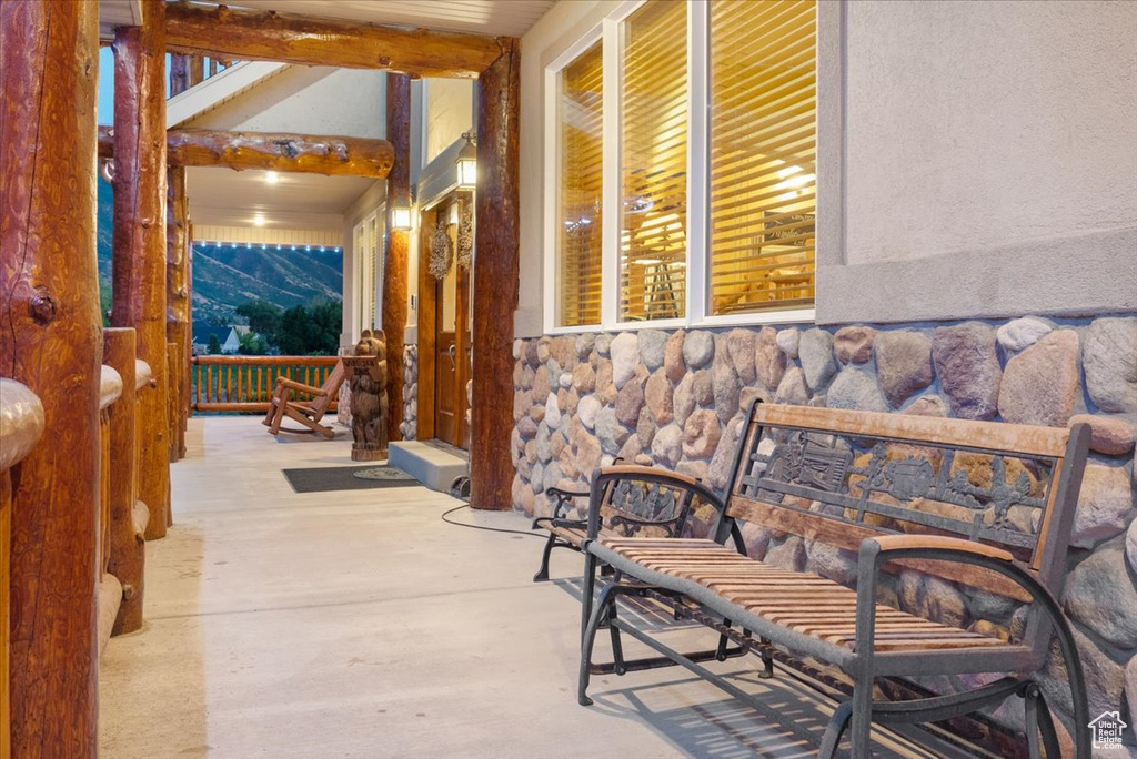 View of patio / terrace featuring a porch