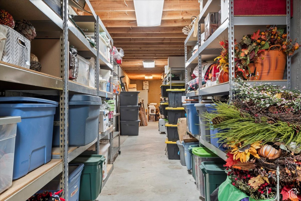 View of storage room