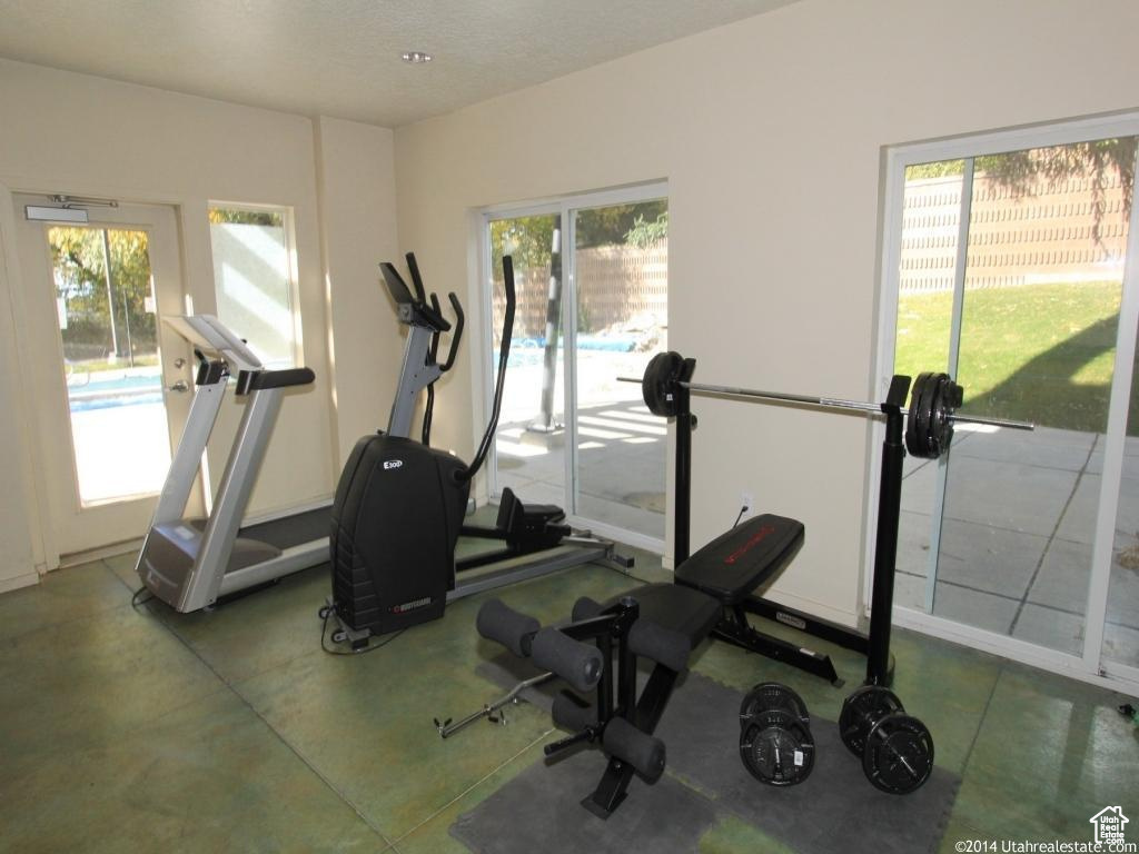 View of exercise area