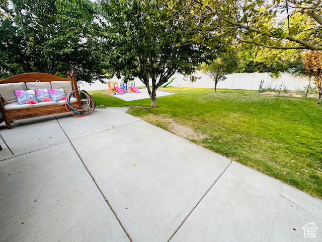 View of patio / terrace with a playground