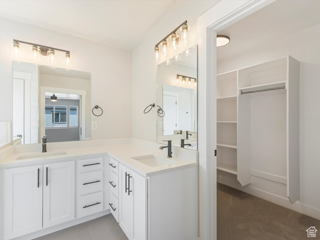 Bathroom with double vanity