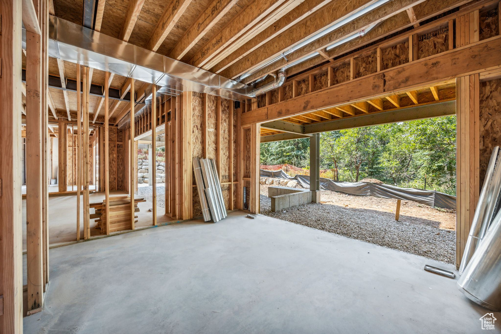 Misc room featuring concrete floors and plenty of natural light