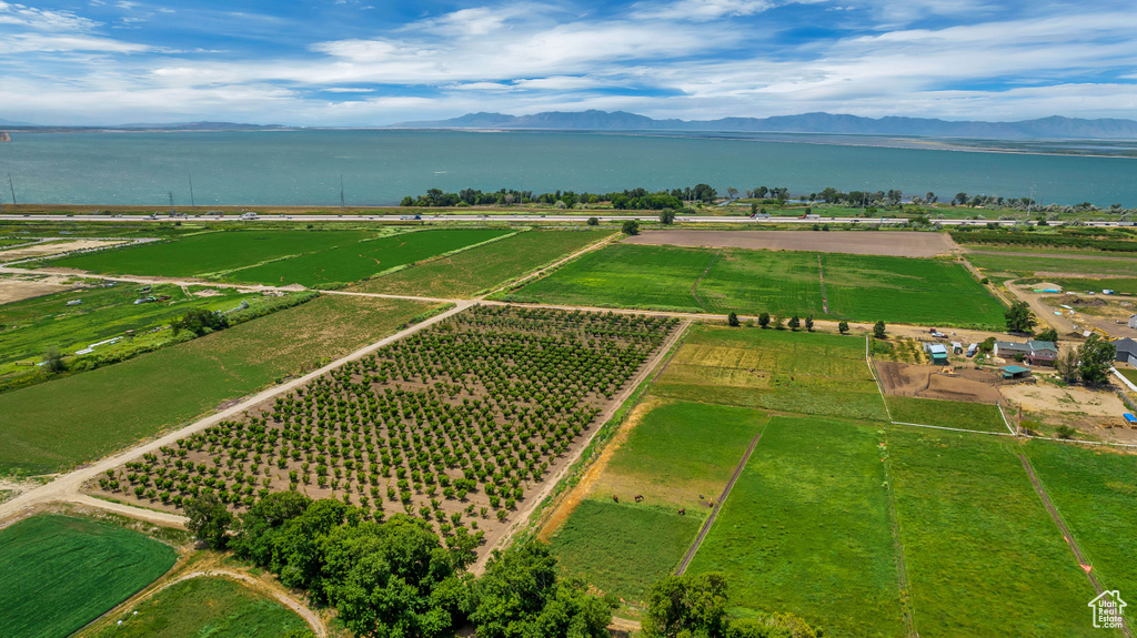 Bird's eye view featuring a mountain view and a rural view