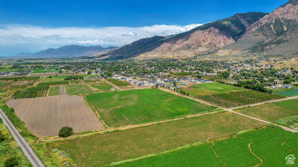 Mountain view with a rural view