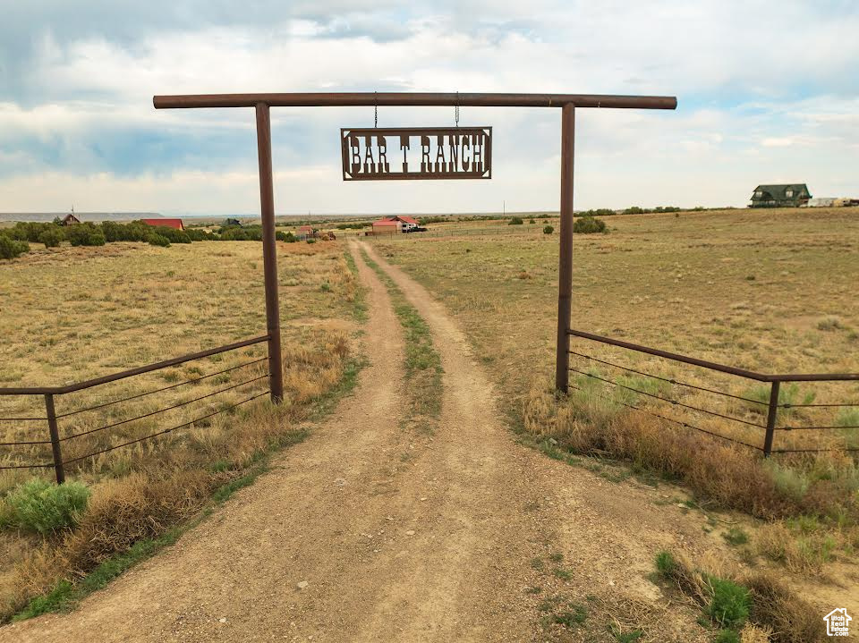 View of road with a rural view