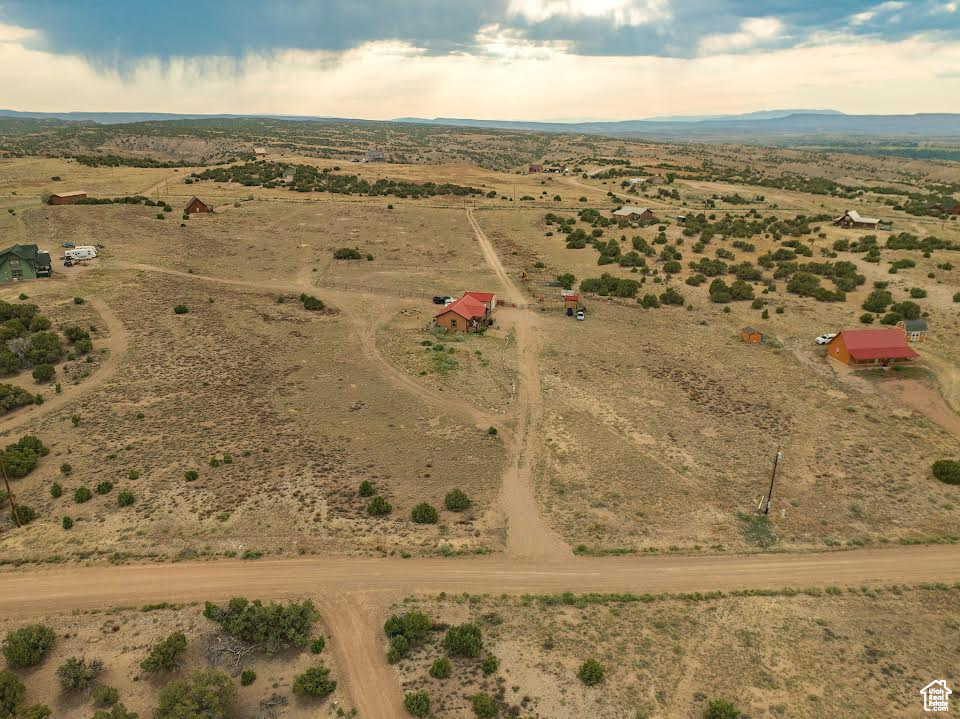 Aerial view with a rural view