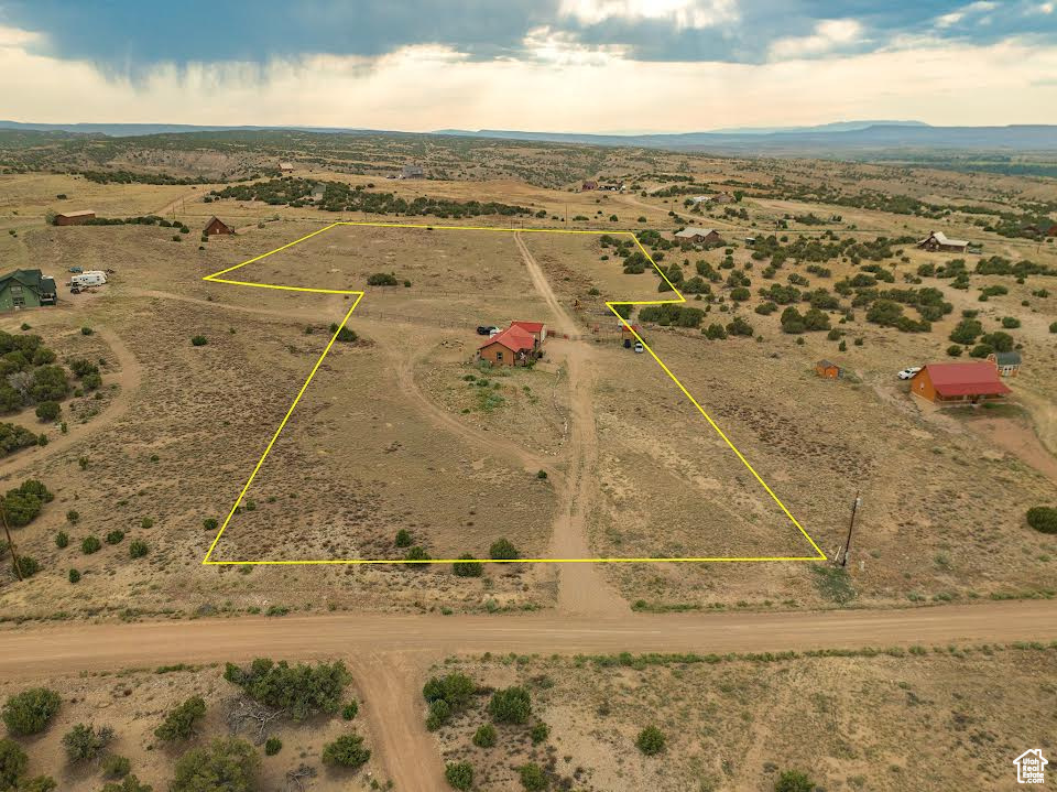 Aerial view featuring a rural view