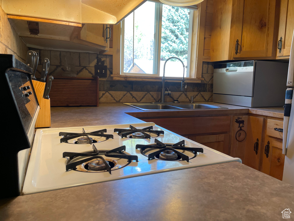 Kitchen featuring sink