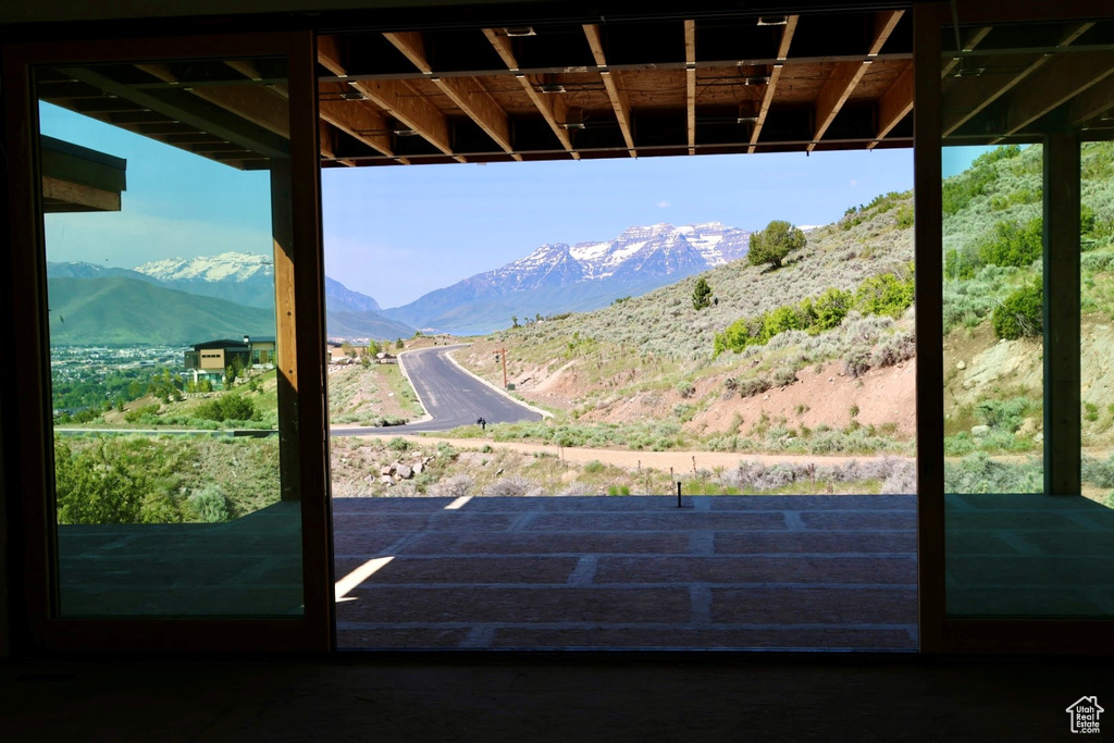 View of mountain backdrop