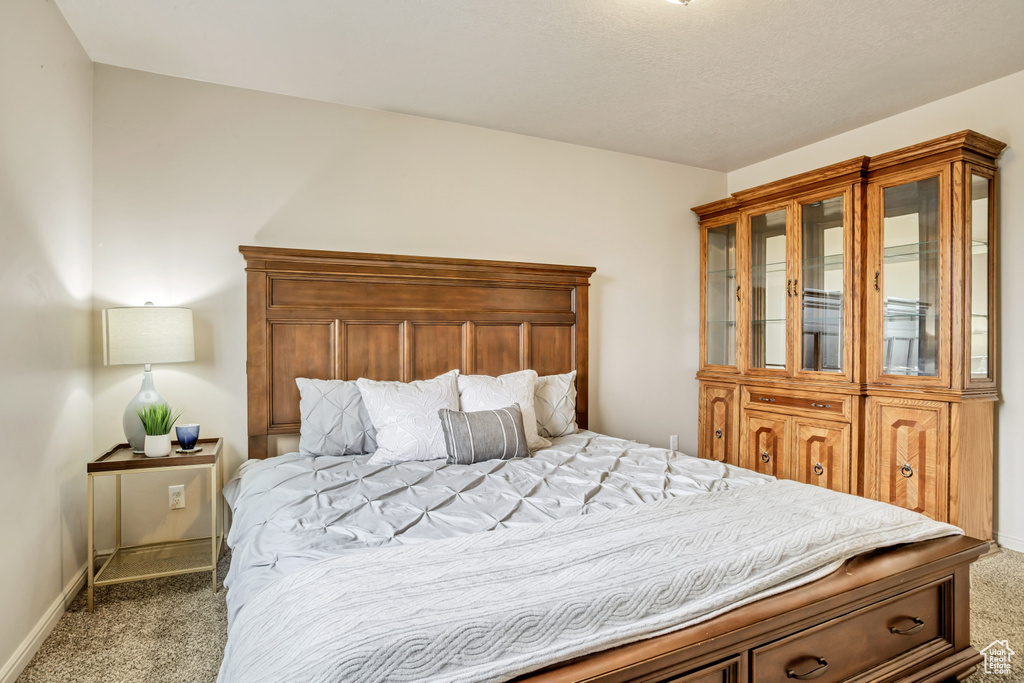 Bedroom featuring carpet floors