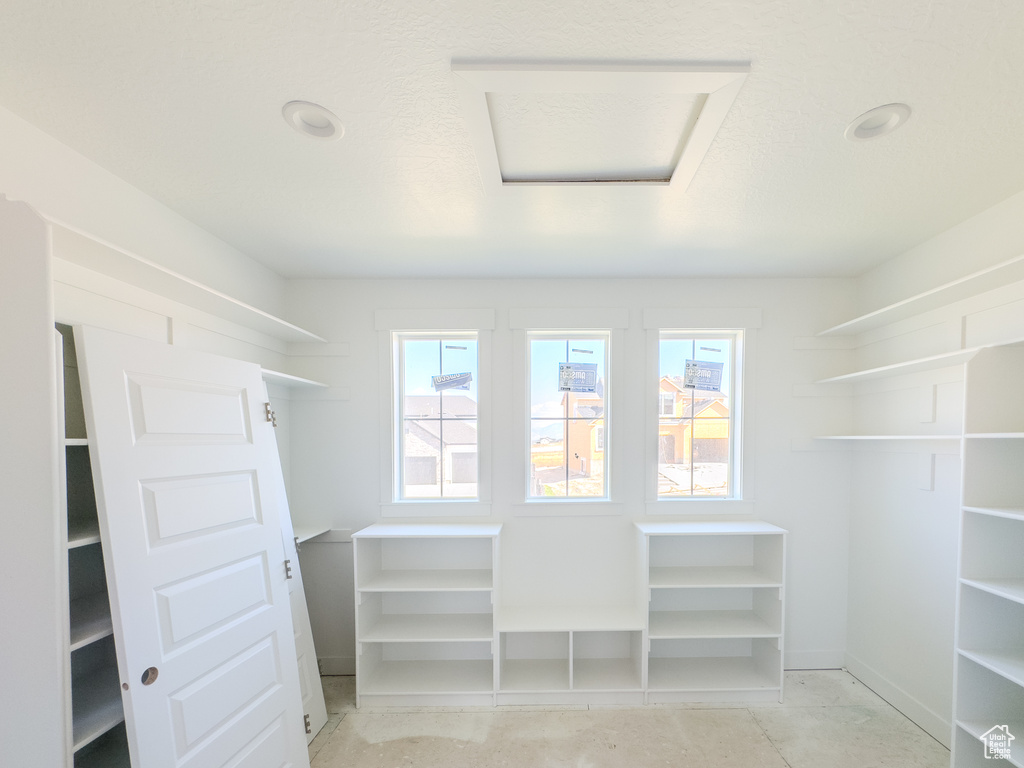 View of spacious closet