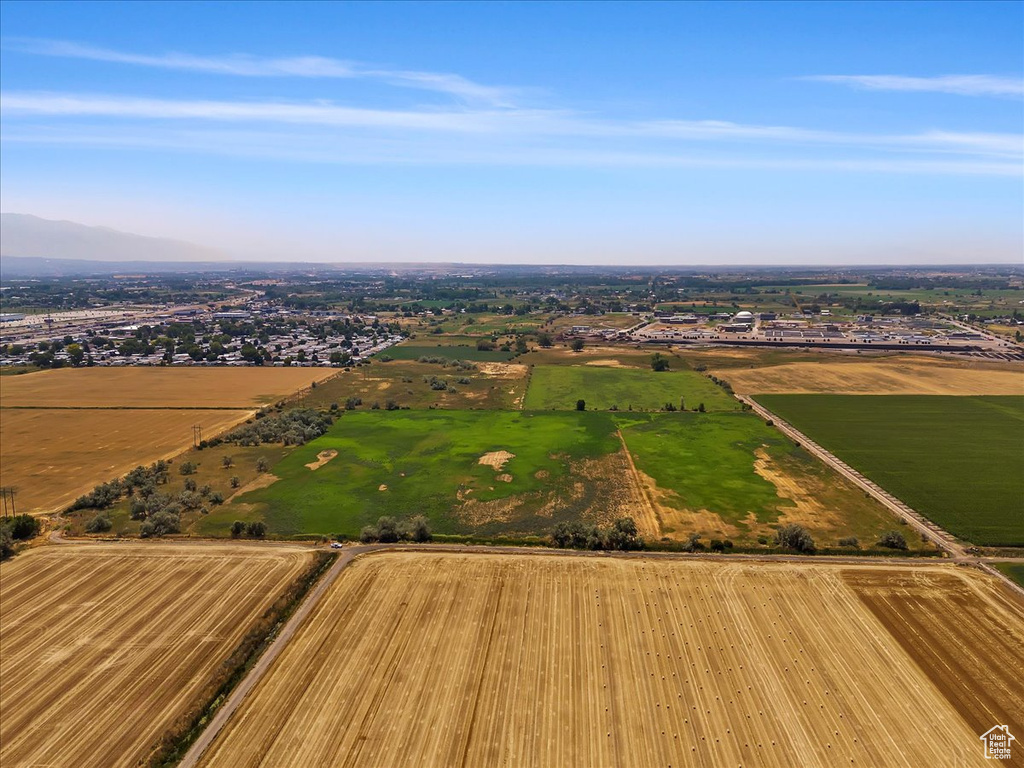 Bird\'s eye view with a rural view