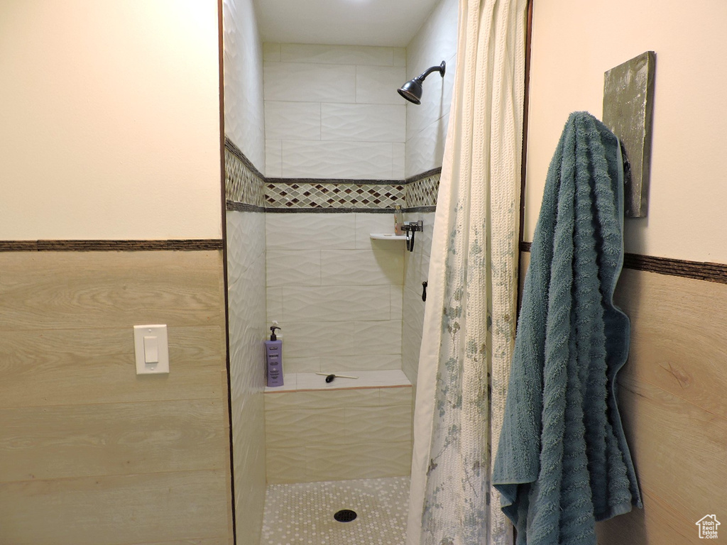 Bathroom featuring walk in shower