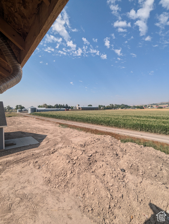 View of yard featuring a rural view