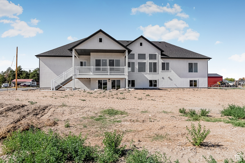 View of back of property