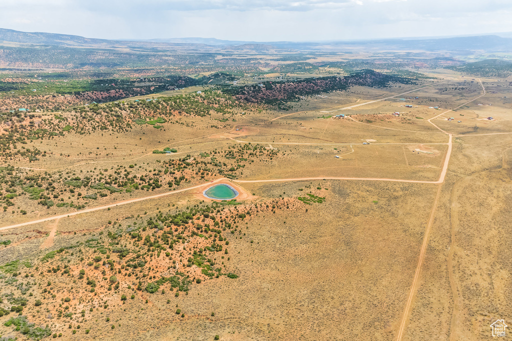 Aerial view with a rural view