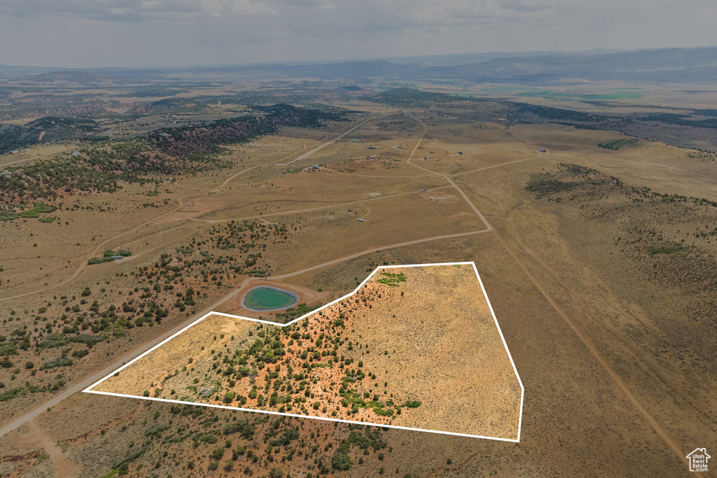 Aerial view featuring a rural view