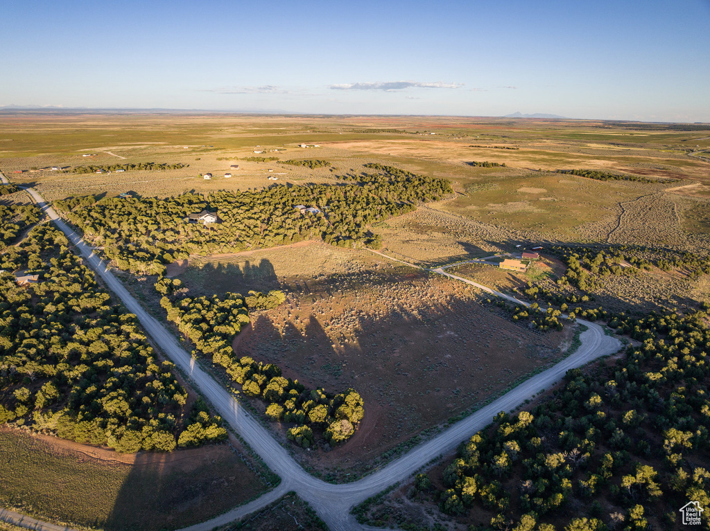 Bird\'s eye view with a rural view