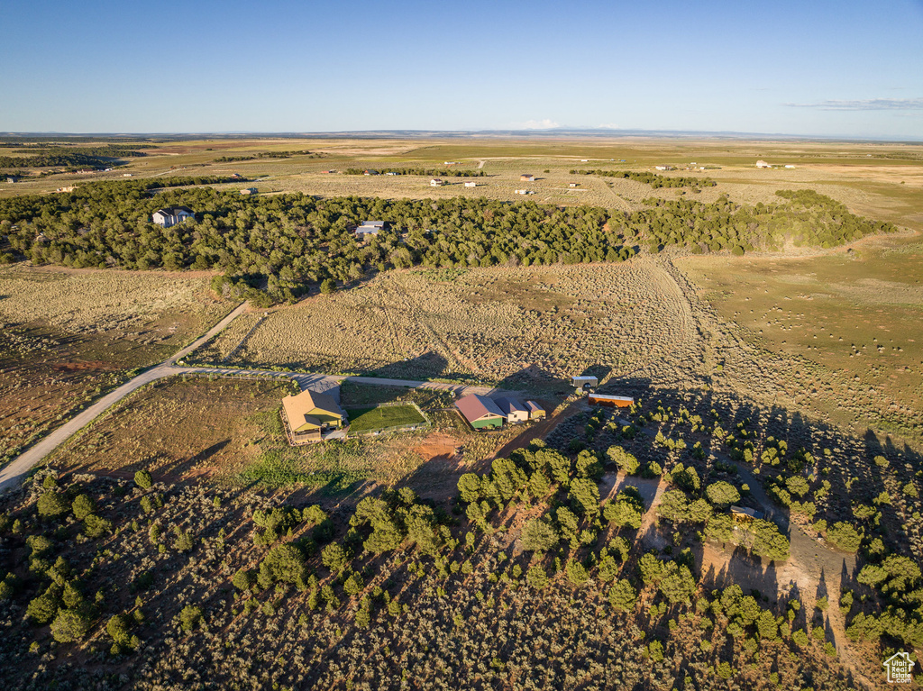 Bird\'s eye view featuring a rural view