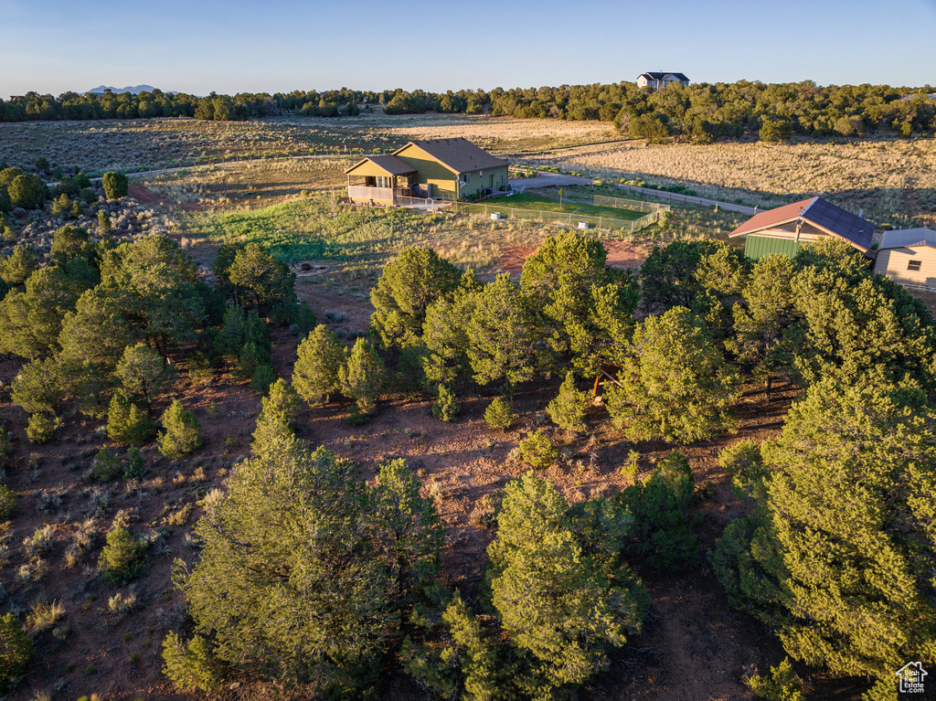 Drone / aerial view featuring a rural view