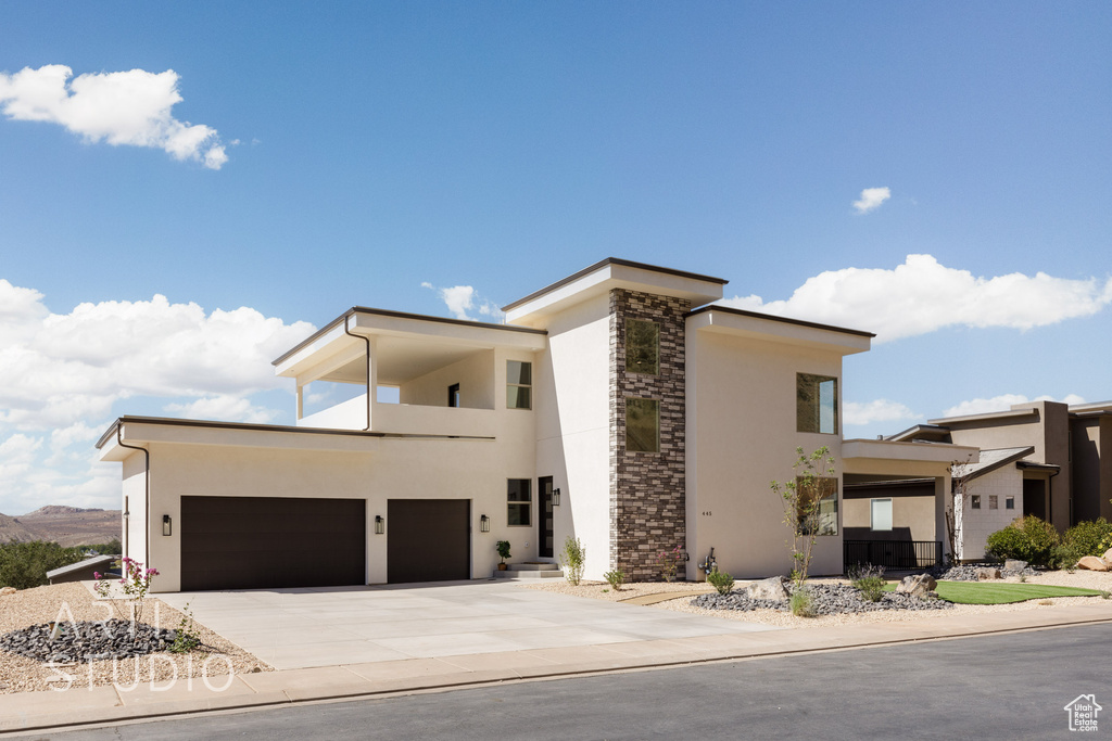 View of modern home