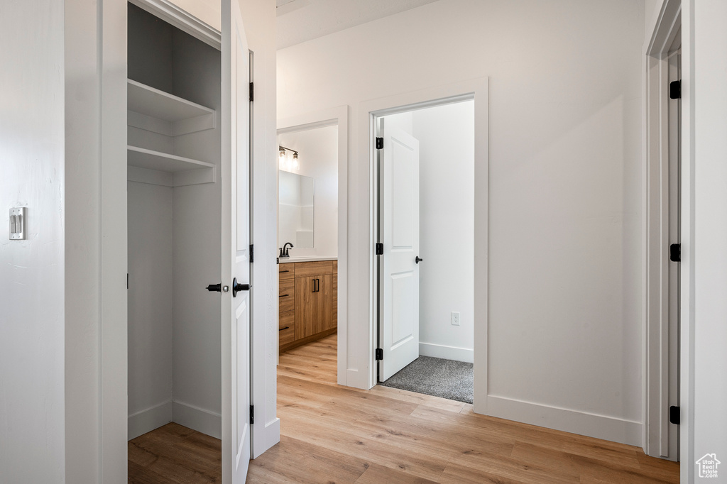 Closet with sink