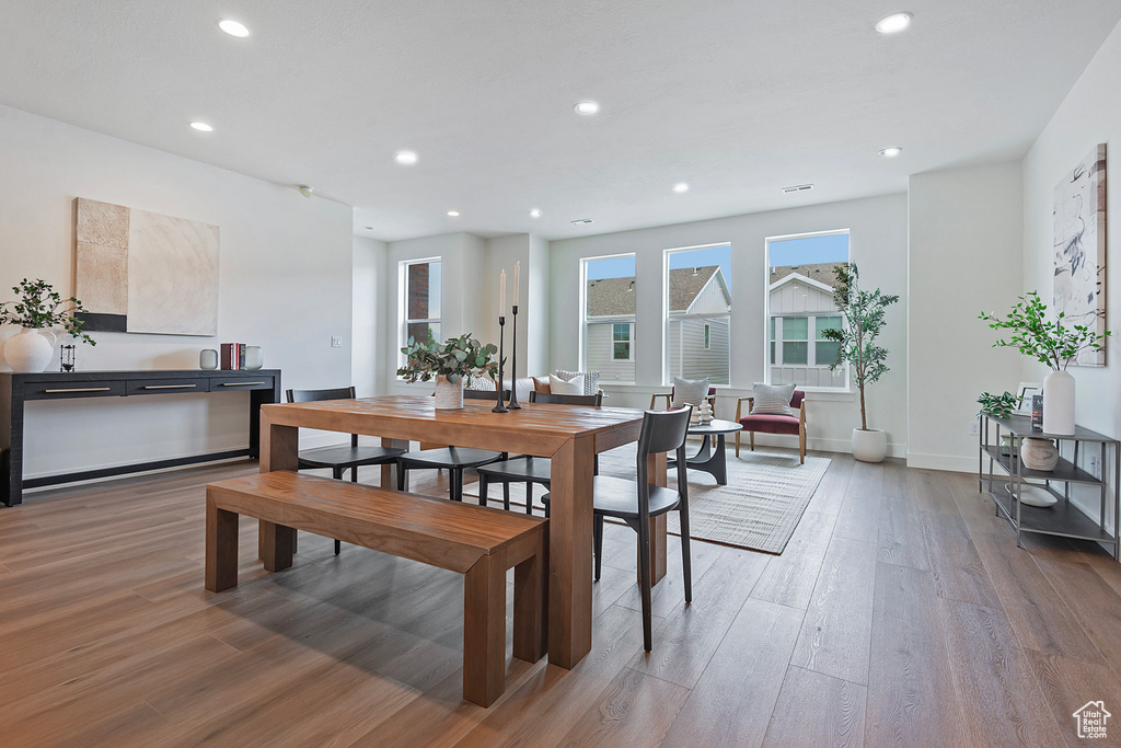 Dining room featuring hardwood / wood-style floors