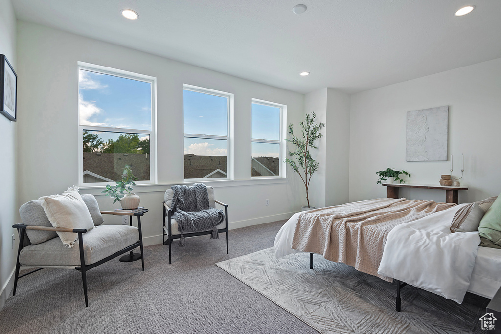 Bedroom featuring carpet flooring