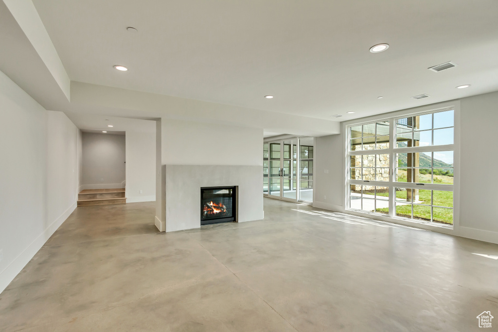 View of unfurnished living room