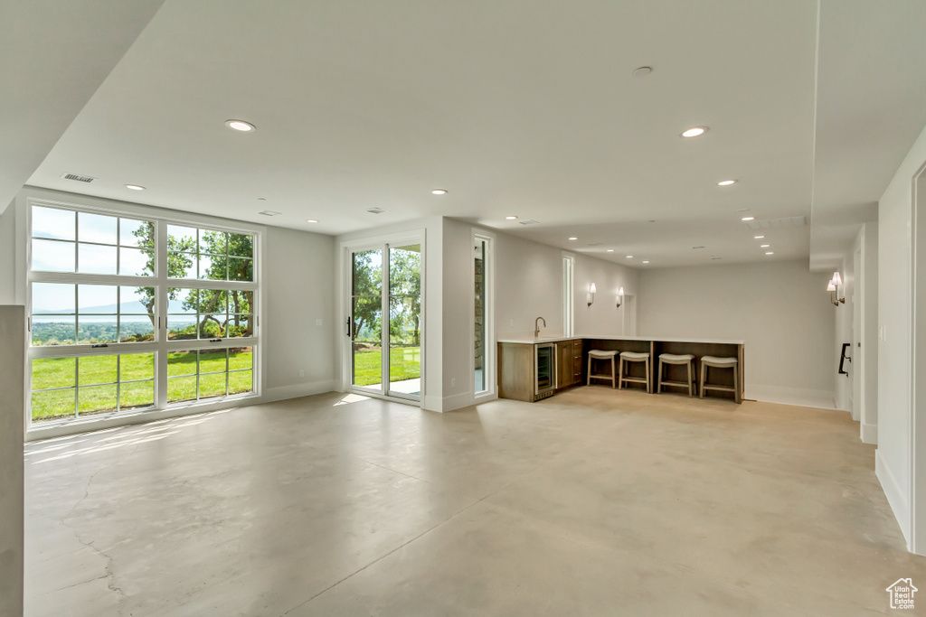 View of unfurnished living room