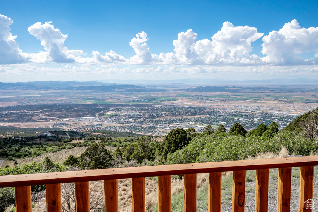Property view of water with a mountain view