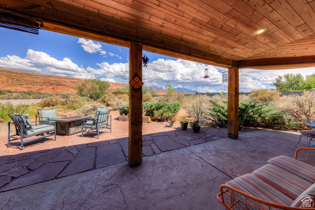 View of patio