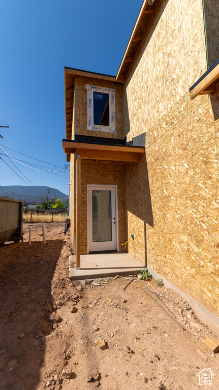 View of rear view of property