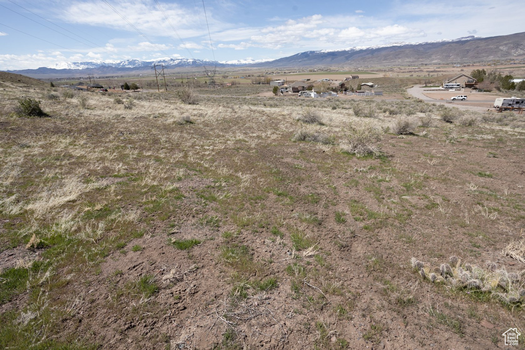 View of mountain feature with a rural view