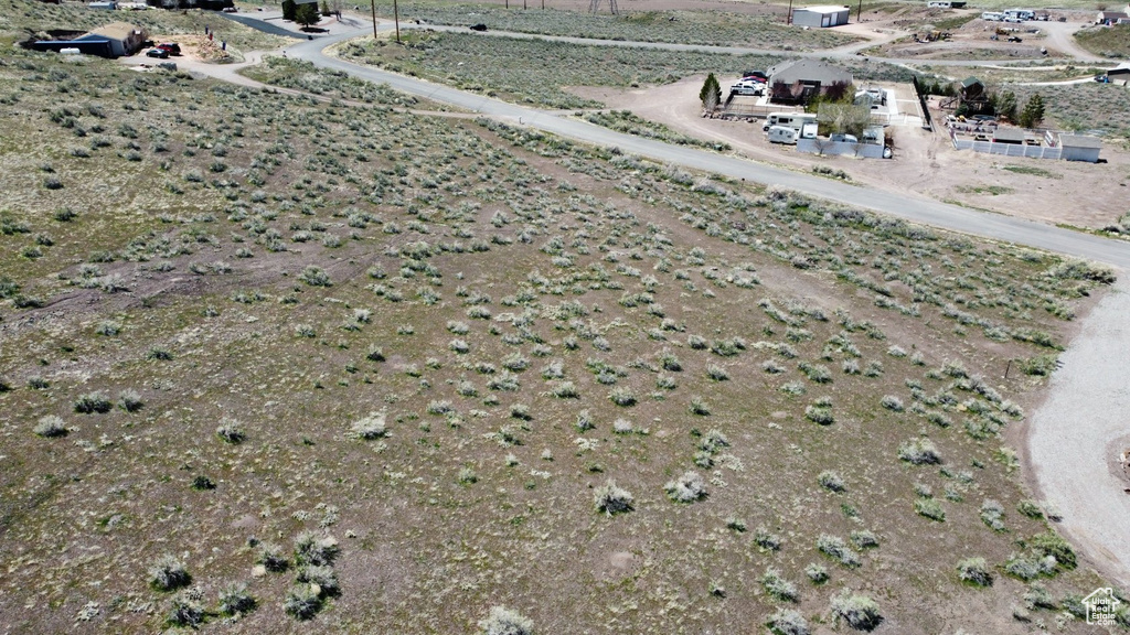 Aerial view with a rural view