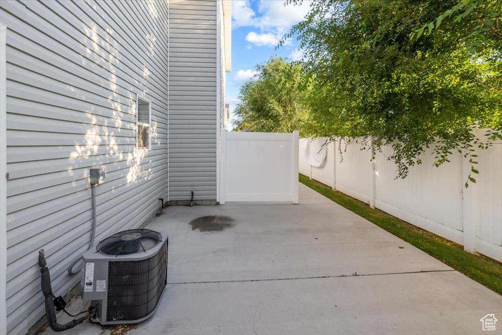 View of patio / terrace with central AC